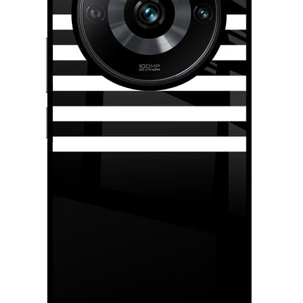 Black and White Print Realme Narzo 60 Pro Glass Case