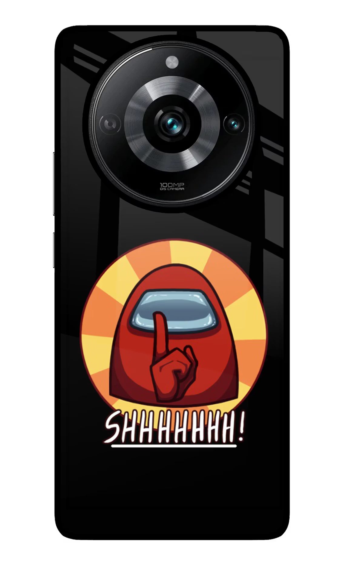 Among Us Shhh! Realme Narzo 60 Pro Glass Case Back Cover by Casekaro