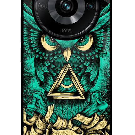 Green Owl Realme Narzo 60 Pro Glass Case