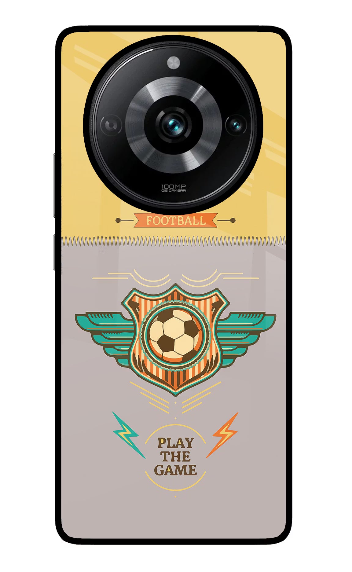 Football Realme Narzo 60 Pro Glass Case Back Cover by Casekaro