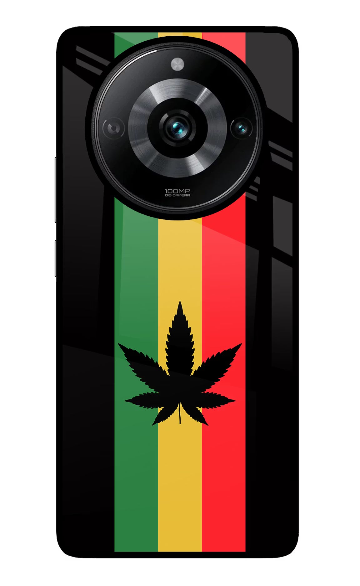 Weed Flag Realme Narzo 60 Pro Glass Case Back Cover by Casekaro