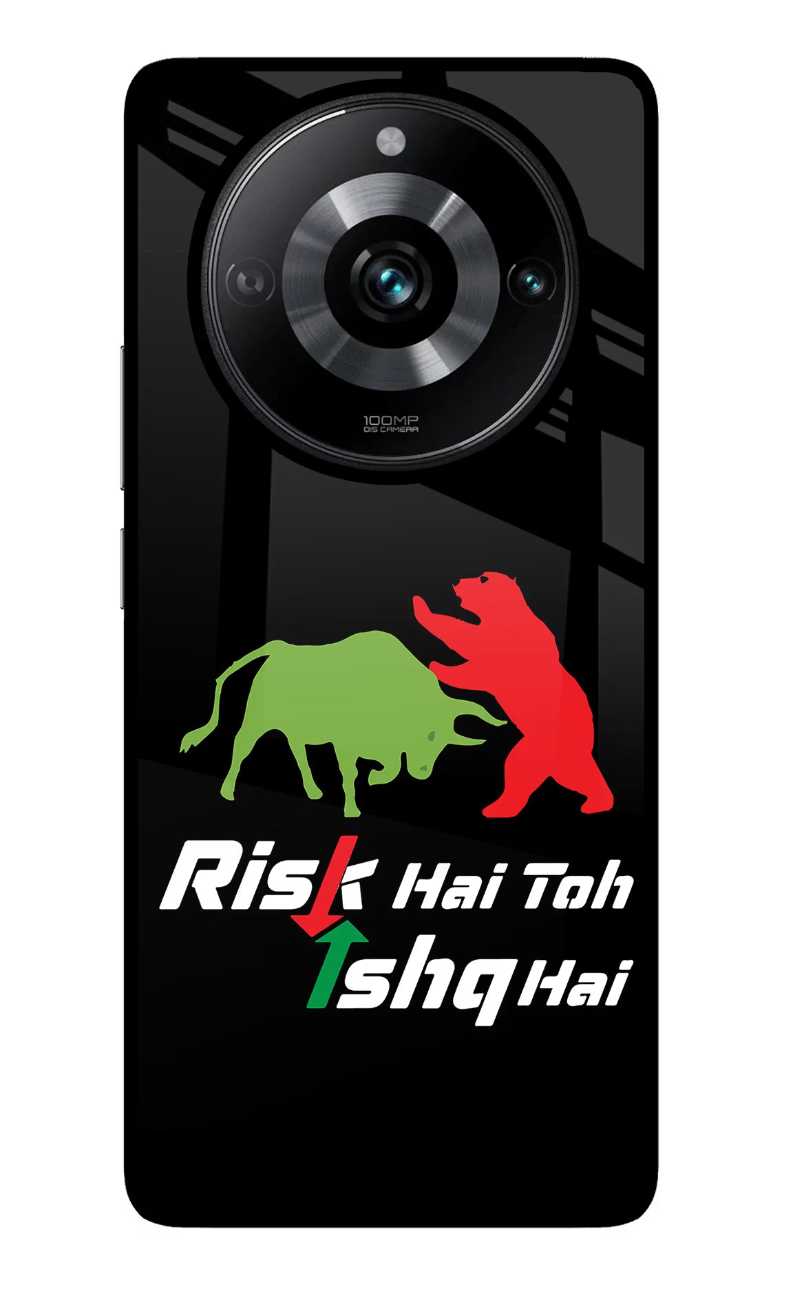 Risk Hai Toh Ishq Hai Realme Narzo 60 Pro Glass Case Back Cover by Casekaro