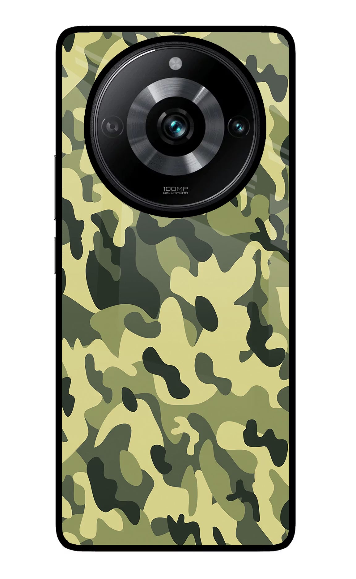 Camouflage Realme Narzo 60 Pro Glass Case Back Cover by Casekaro