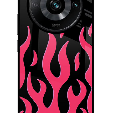 Fire Flames Realme Narzo 60 Pro Glass Case