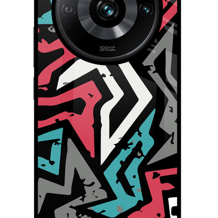Geometric Graffiti Realme Narzo 60 Pro Glass Case