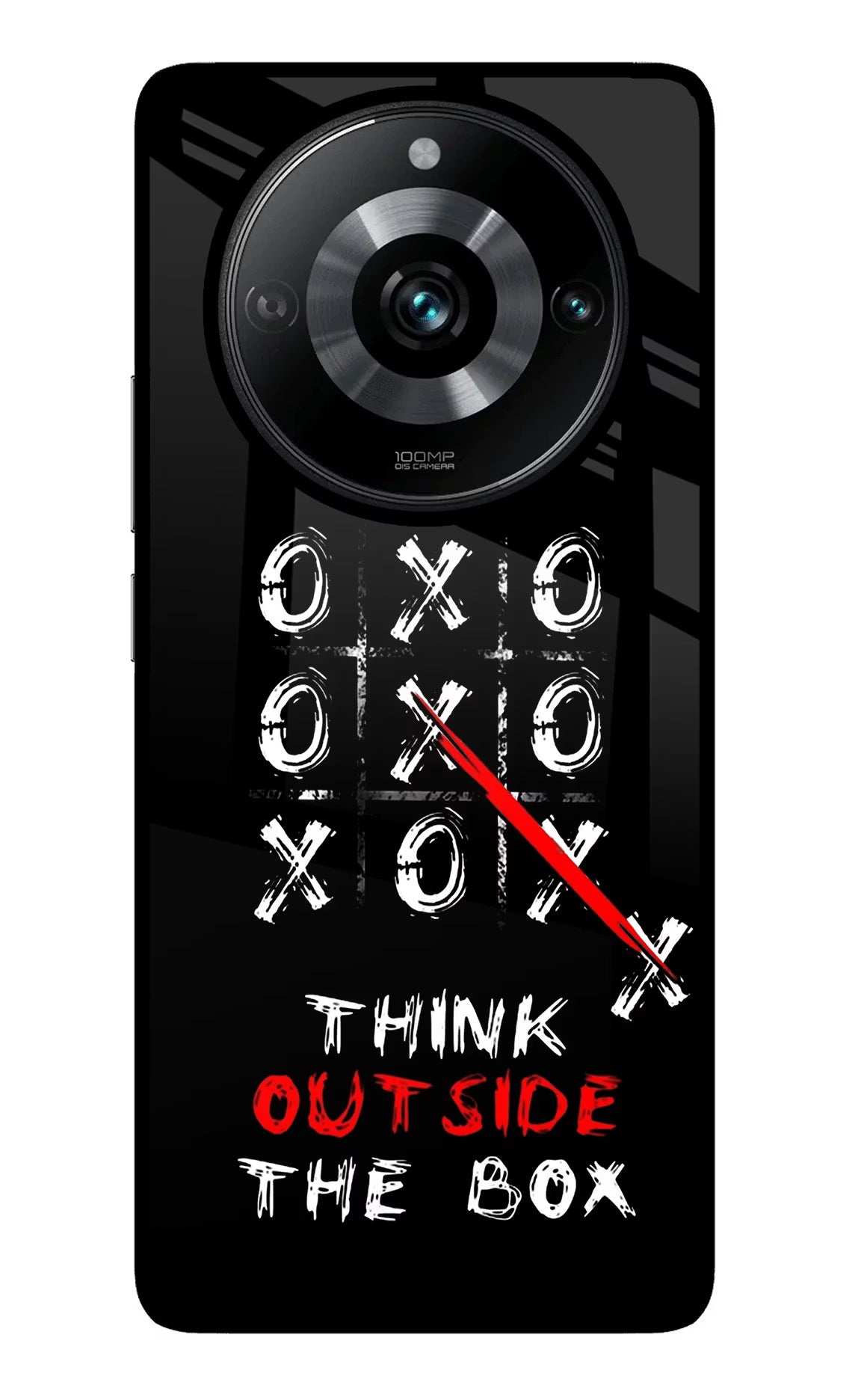 Think out of the BOX Realme Narzo 60 Pro Glass Case Back Cover by Casekaro