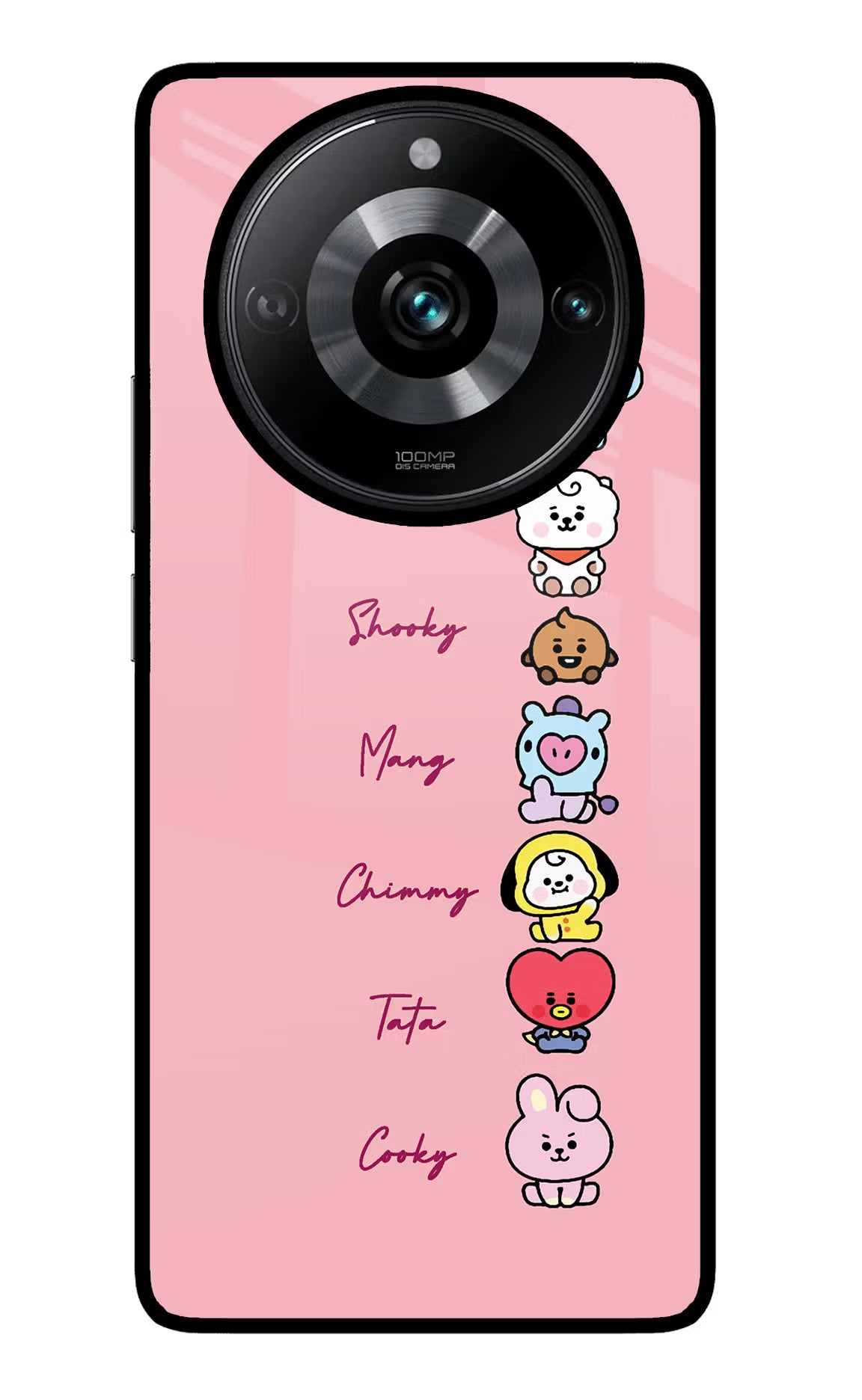 BTS names Realme Narzo 60 Pro Glass Case Back Cover by Casekaro