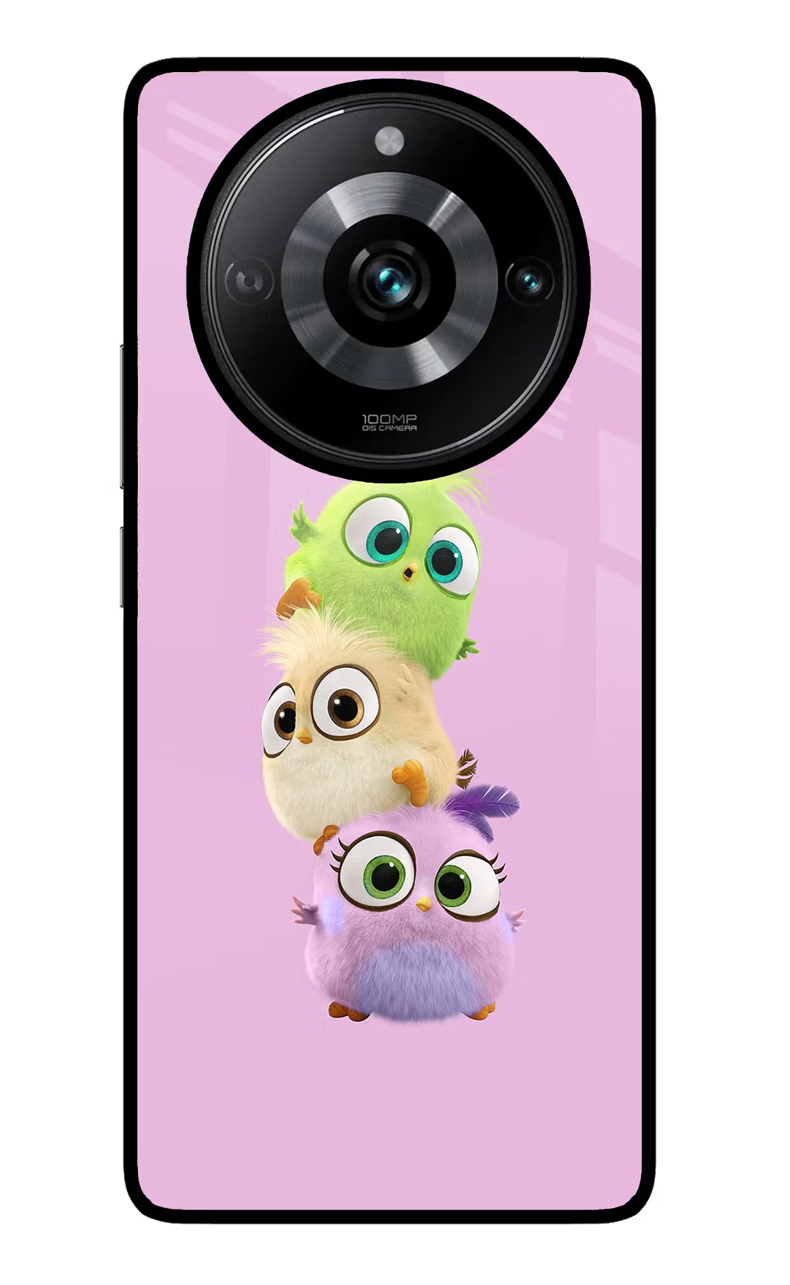 Cute Little Birds Realme Narzo 60 Pro Glass Case Back Cover by Casekaro