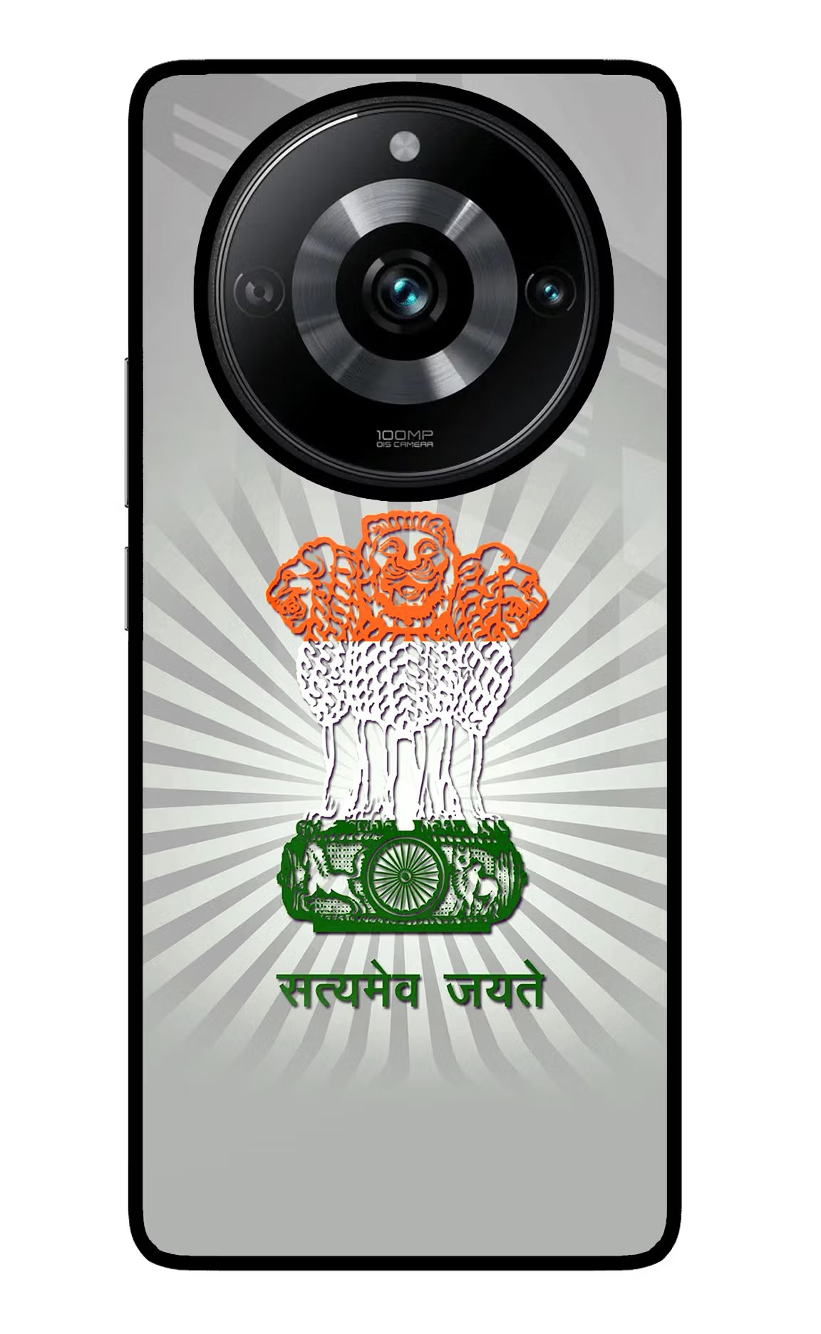 Satyamev Jayate Art Realme Narzo 60 Pro Glass Case Back Cover by Casekaro