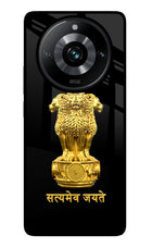 Satyamev Jayate Golden Realme Narzo 60 Pro Glass Case