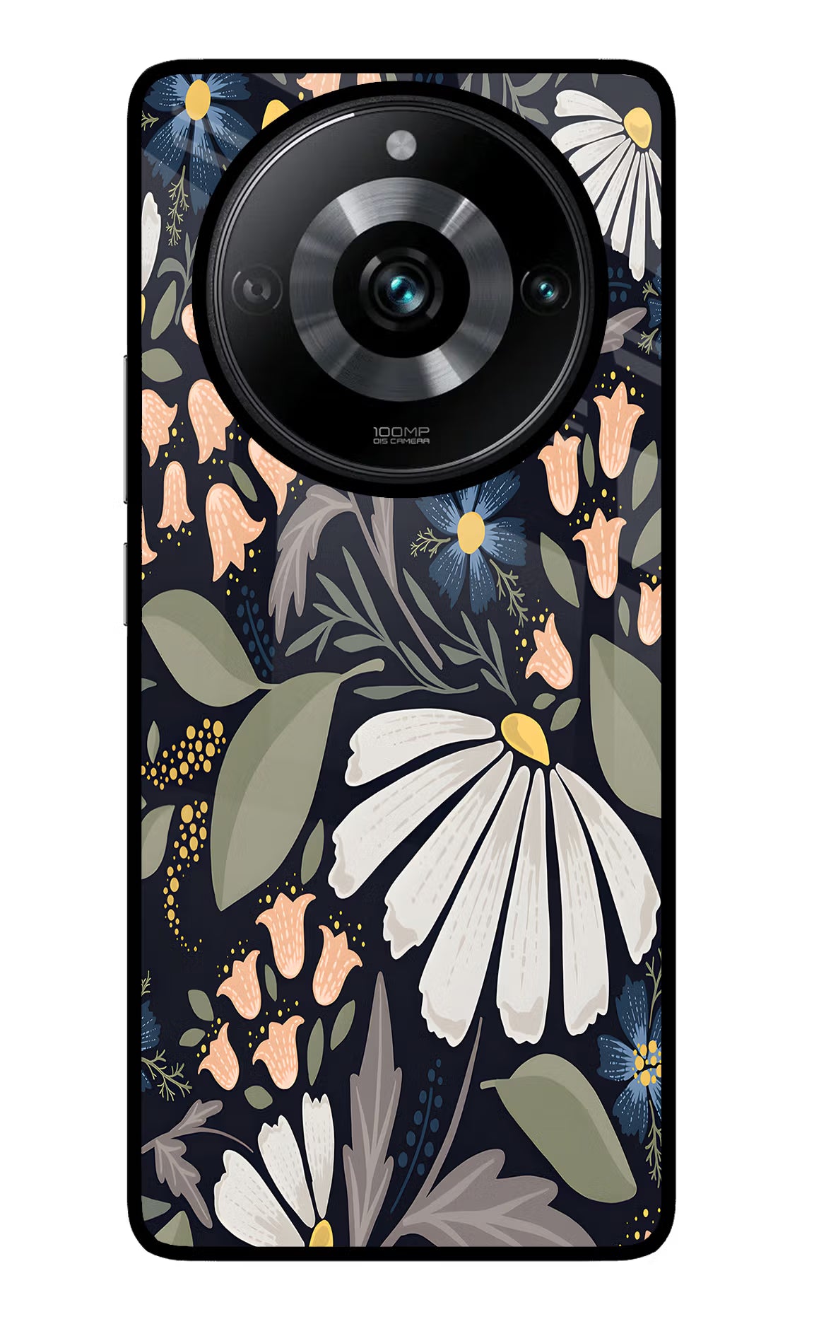 Flowers Art Realme Narzo 60 Pro Glass Case Back Cover by Casekaro
