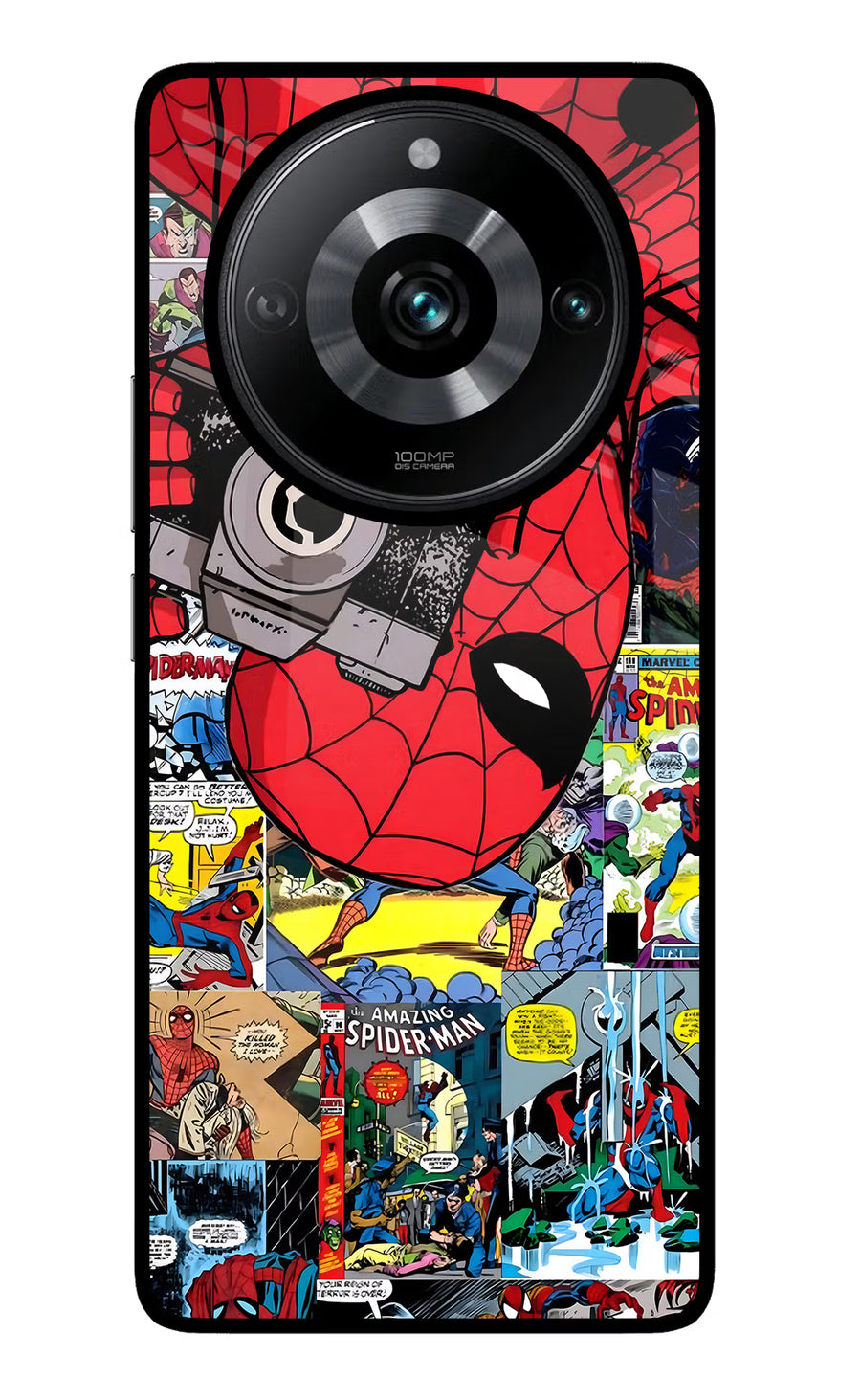 Spider Man Realme Narzo 60 Pro Back Cover, Glass case