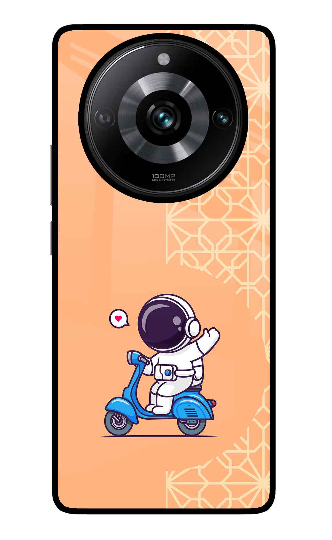 Cute Astronaut Riding Realme Narzo 60 Pro Glass Case