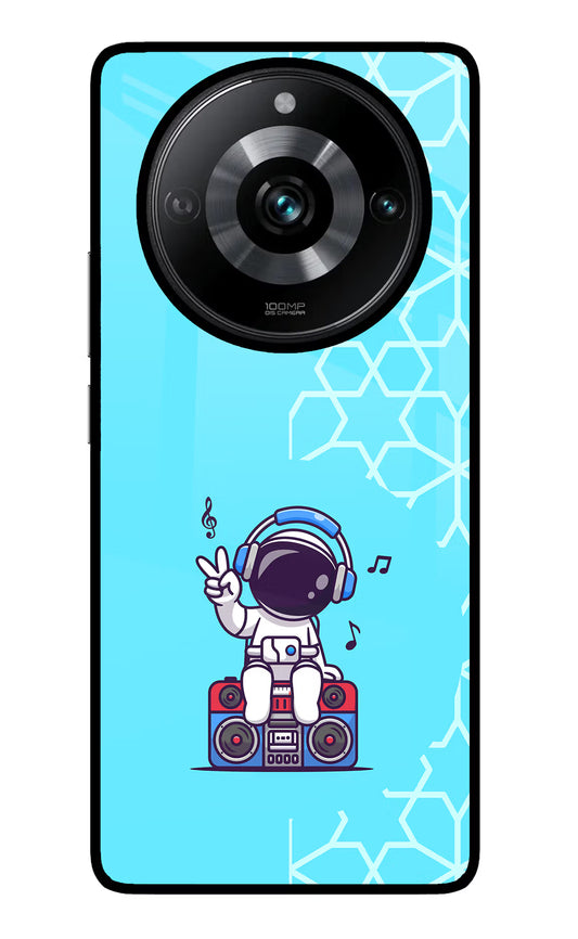 Cute Astronaut Chilling Realme Narzo 60 Pro Glass Case