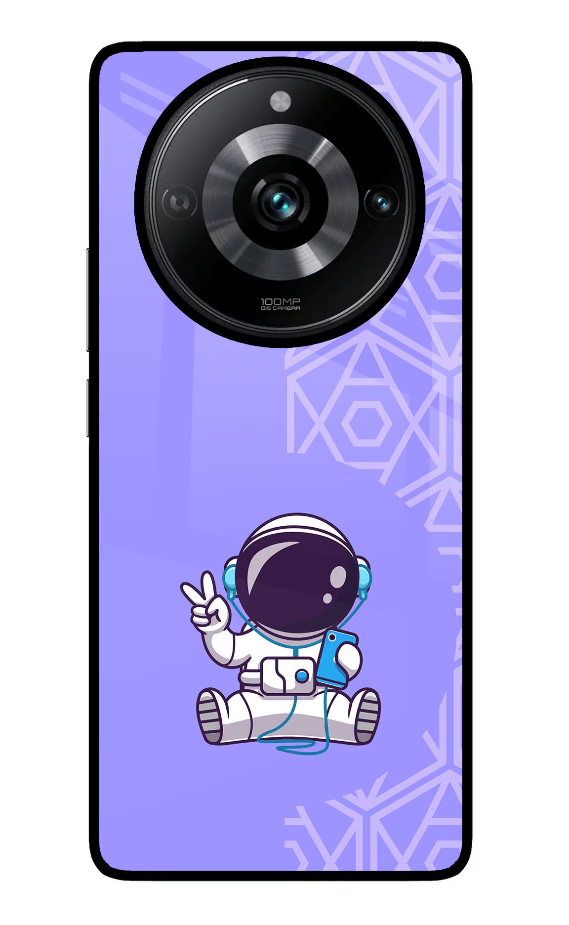 Cute Astronaut Chilling Realme Narzo 60 Pro Glass Case