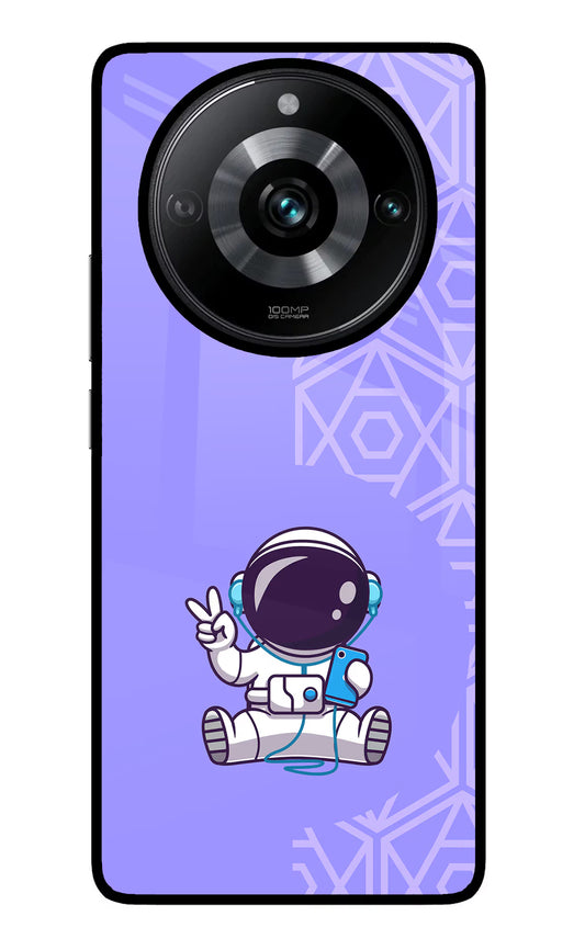 Cute Astronaut Chilling Realme Narzo 60 Pro Glass Case