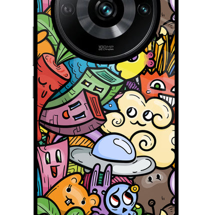 Veggie Doodle Realme Narzo 60 Pro Glass Case
