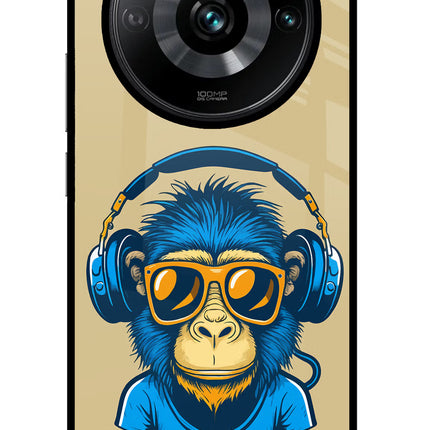 Monkey Headphone Realme Narzo 60 Pro Glass Case