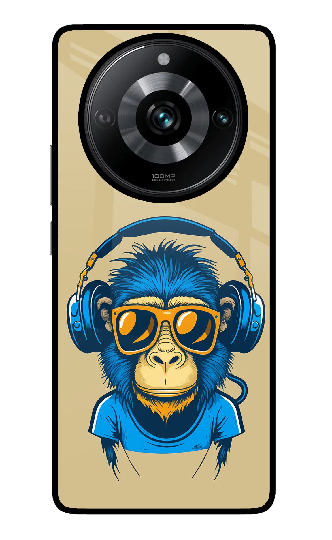 Monkey Headphone Realme Narzo 60 Pro Glass Case