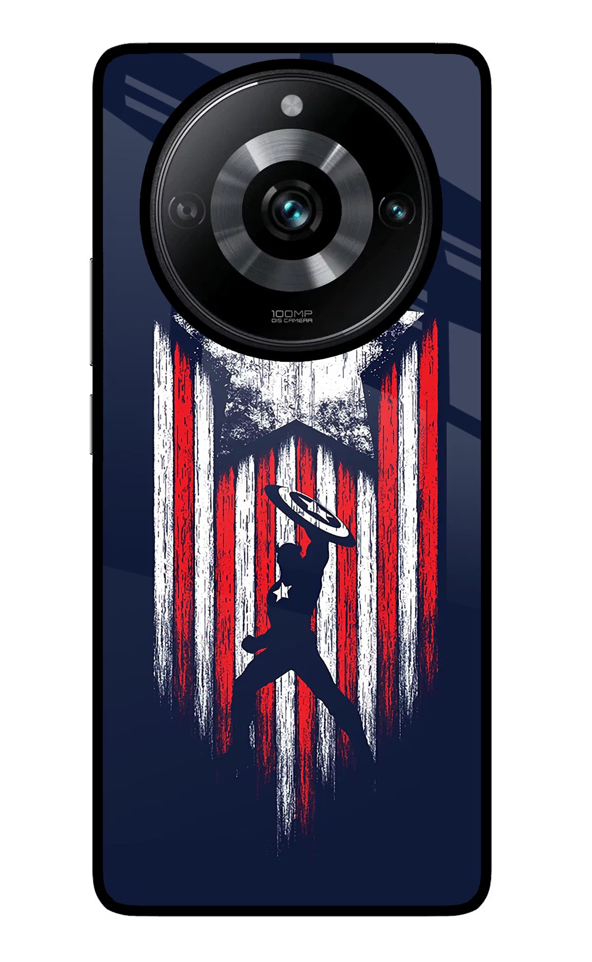 Captain America Marvel Art Realme Narzo 60 Pro Glass Case