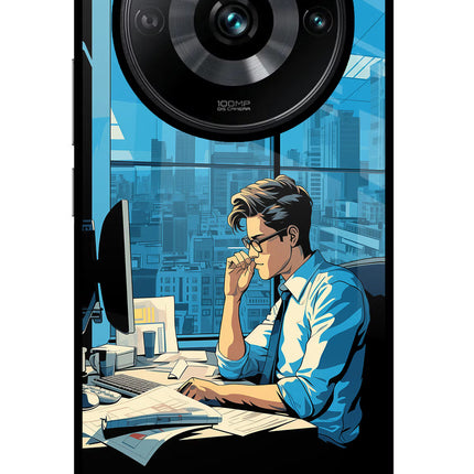 Focused Hustler (AI Generated) Realme Narzo 60 Pro Glass Case