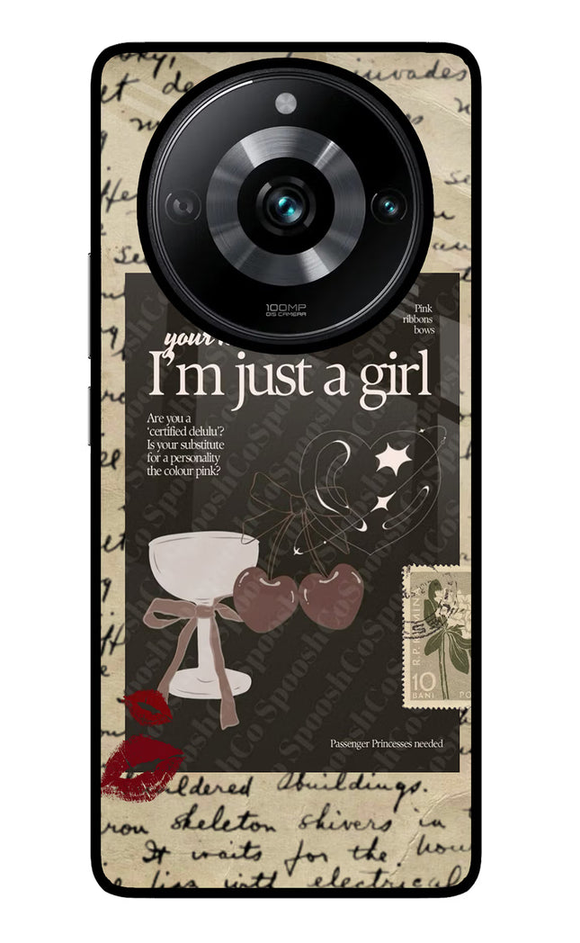 I am just a girl Realme Narzo 60 Pro Glass Case