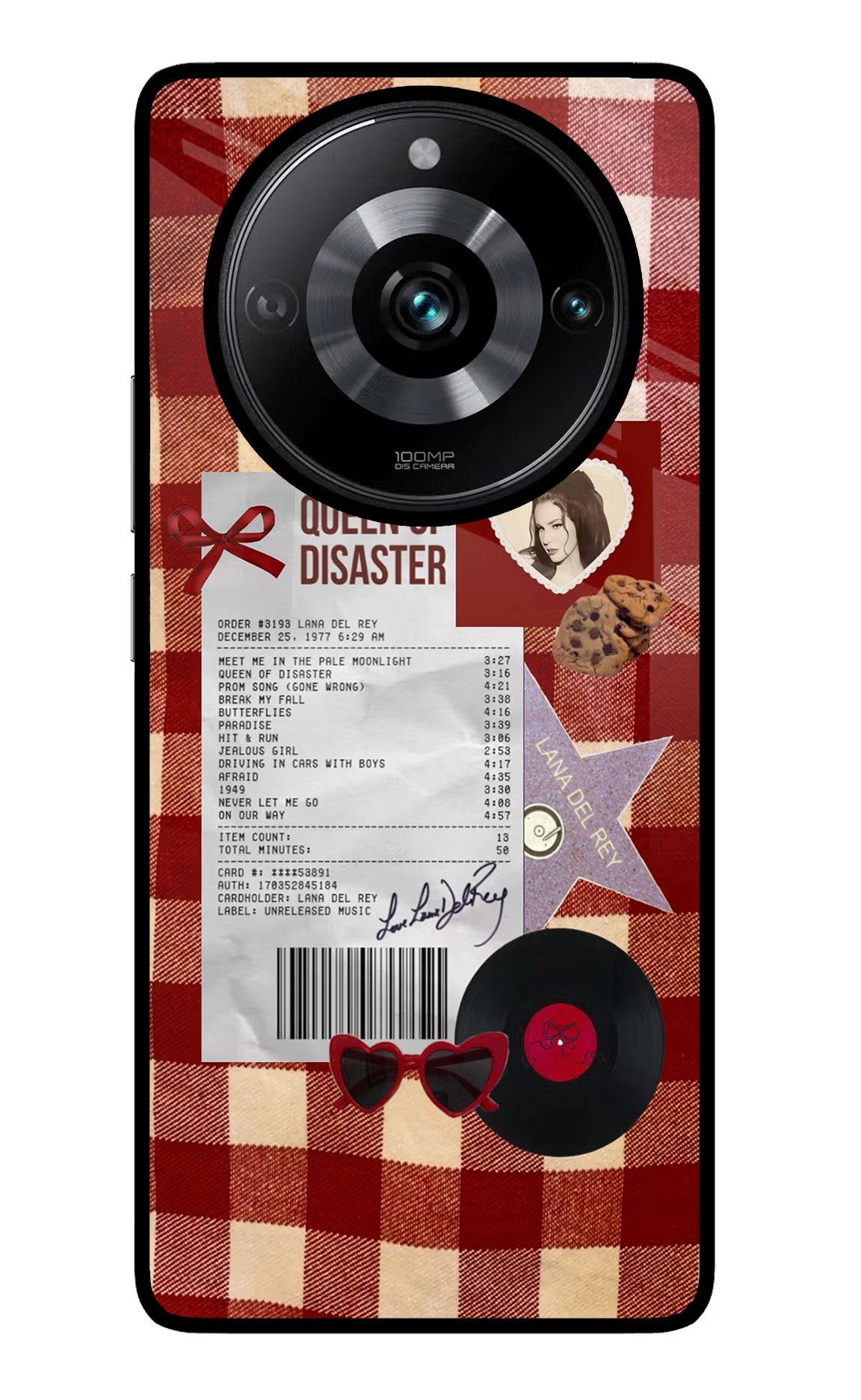 Queen of Disaster Realme Narzo 60 Pro Glass Case Back Cover by Casekaro