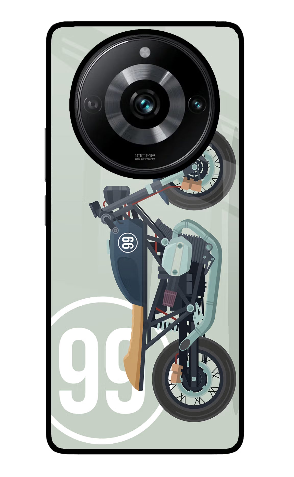 Classic Cafe Racer 99 Realme Narzo 60 Pro Glass Case Back Cover by Casekaro