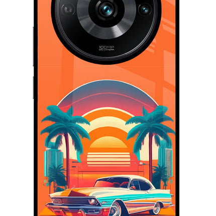 Palm Drive 80s Realme Narzo 60 Pro Glass Case