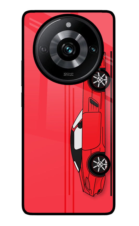 Red Velocity Realme Narzo 60 Pro Glass Case