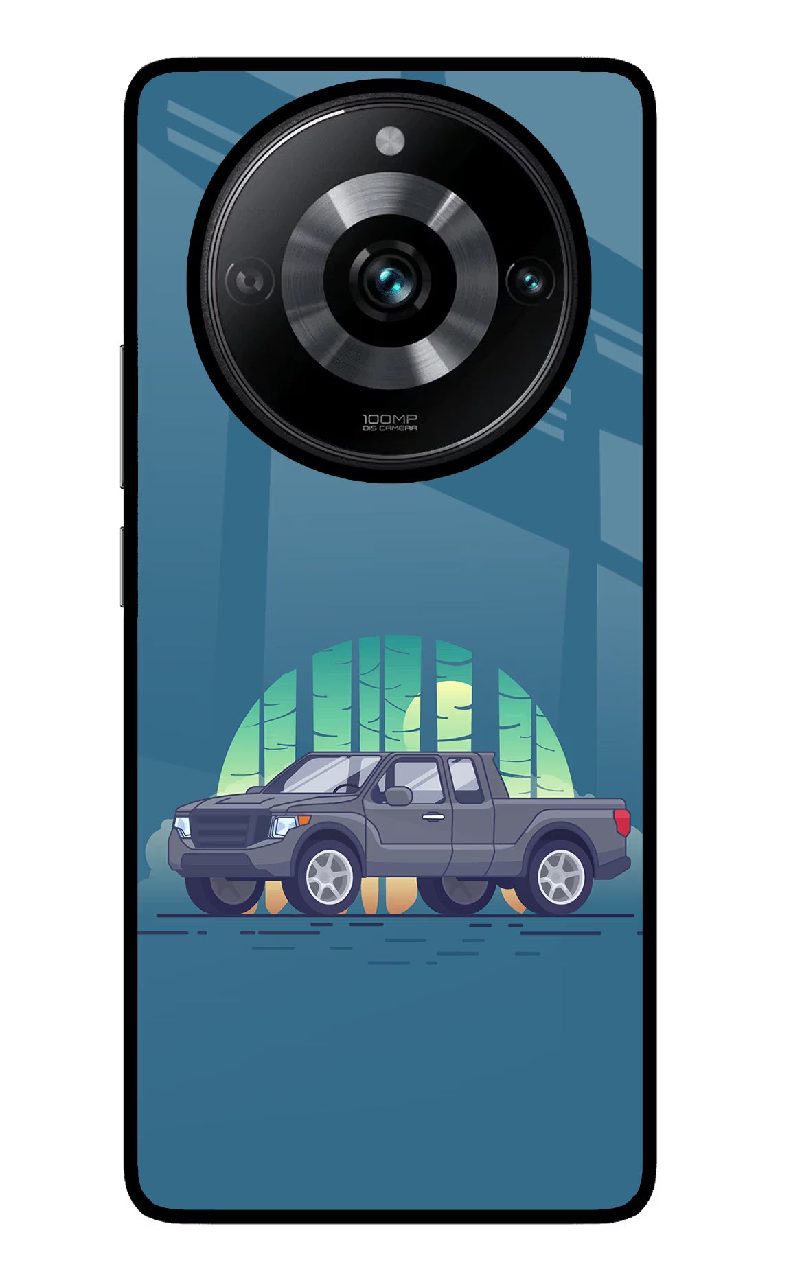 Retro Garage Vibe Realme Narzo 60 Pro Glass Case Back Cover by Casekaro