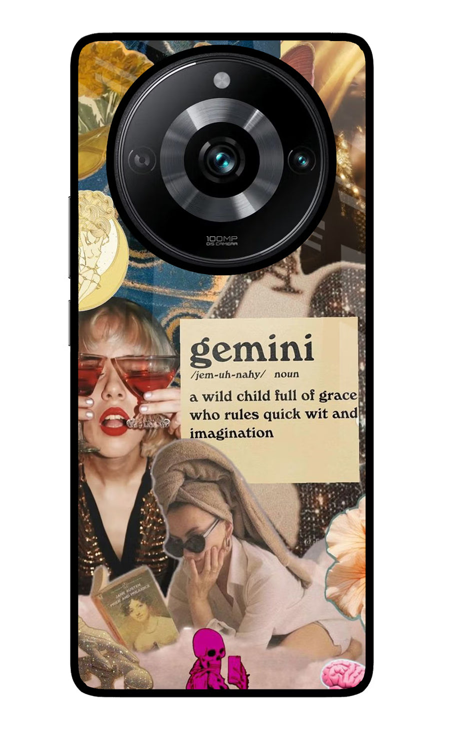 Gemini Zodiac Realme Narzo 60 Pro Back Cover, Glass case
