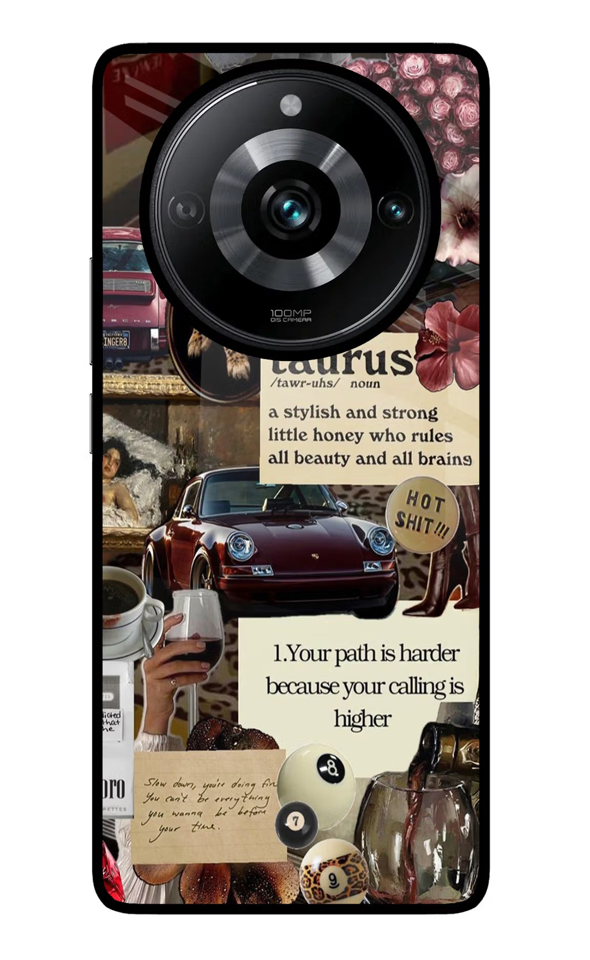 Taurus Zodiac Realme Narzo 60 Pro Glass Case Back Cover by Casekaro