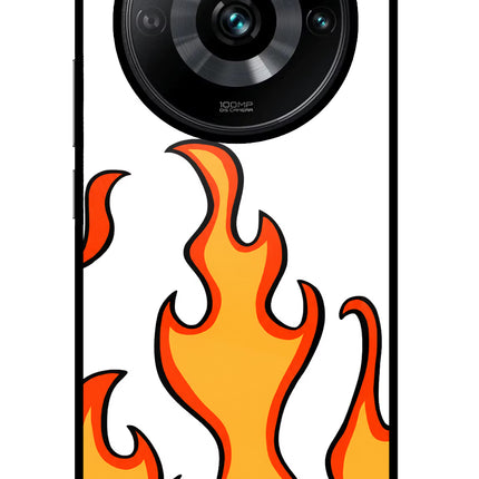 Fired Up – White Realme Narzo 60 Pro Glass Case