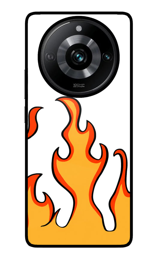 Fired Up – White Realme Narzo 60 Pro Glass Case