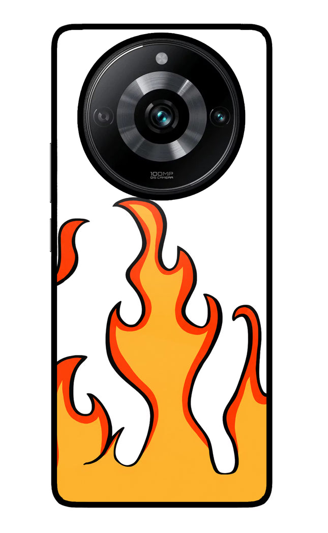 Fired Up – White Realme Narzo 60 Pro Glass Case