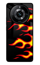 Side Sweep Flames Realme Narzo 60 Pro Glass Case