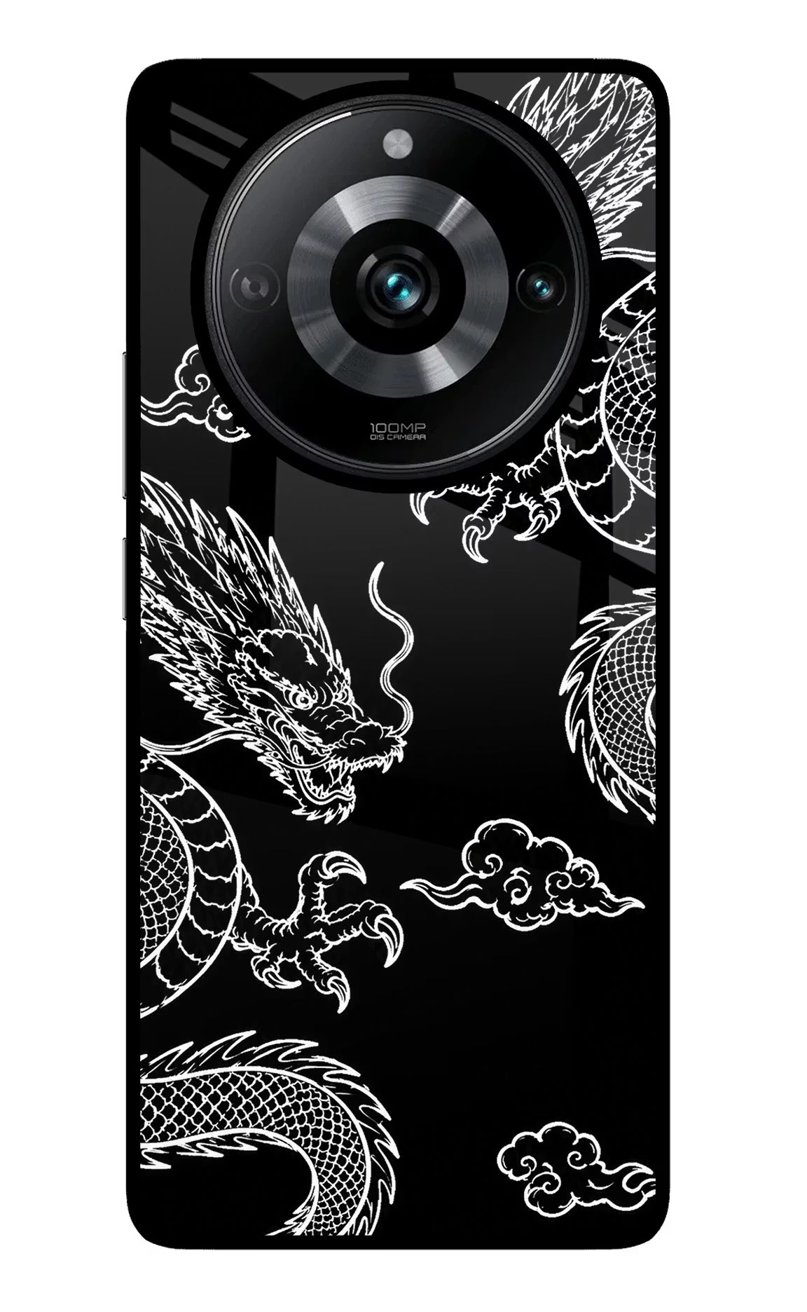 Twin Dragons Realme Narzo 60 Pro Glass Case Back Cover by Casekaro