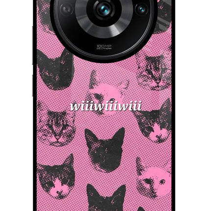Pink Cats Realme Narzo 60 Pro Glass Case