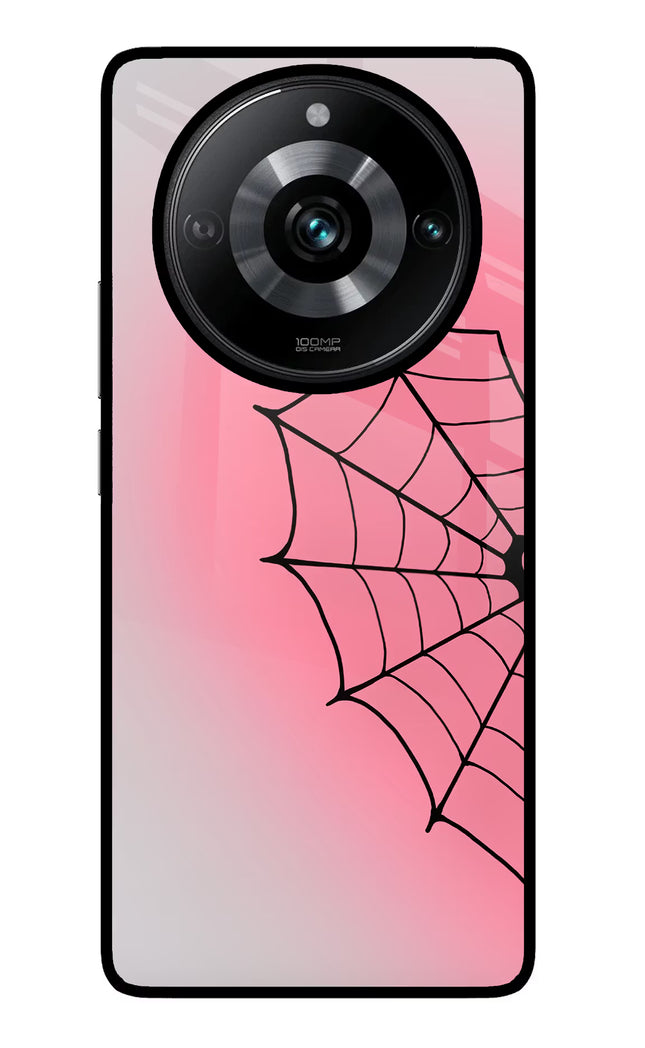 Pink Web Realme Narzo 60 Pro Glass Case