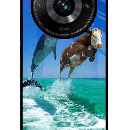 Dolphin vs Cow Realme Narzo 60 Pro Glass Case