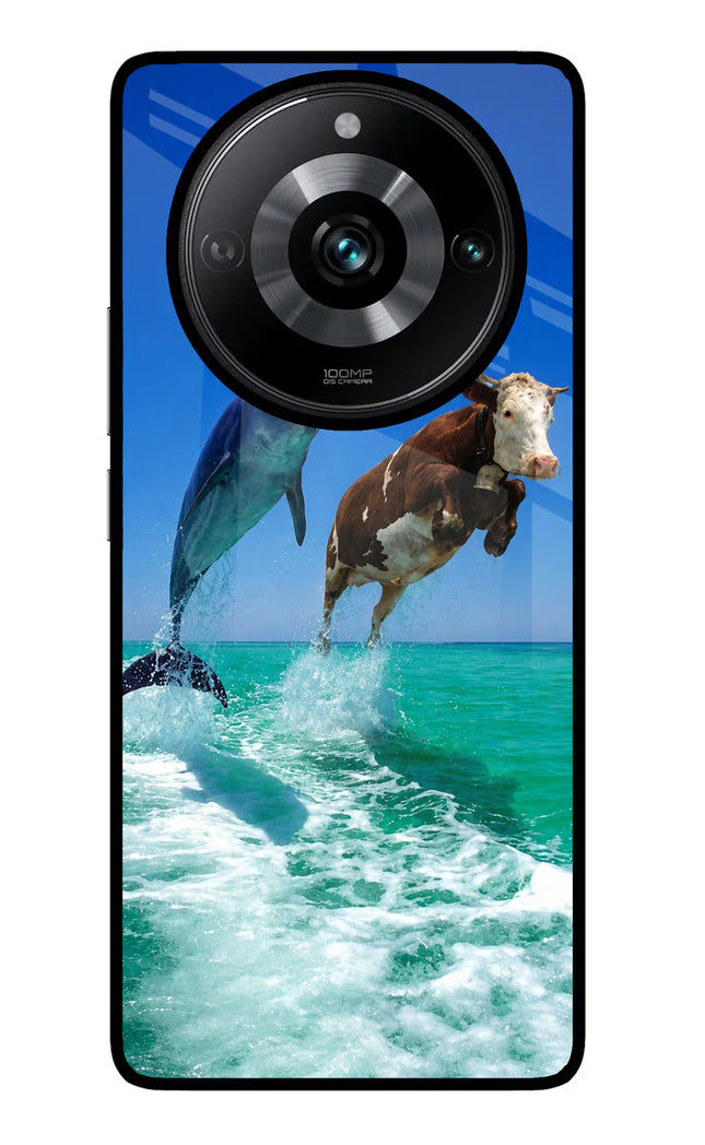 Dolphin vs Cow Realme Narzo 60 Pro Glass Case