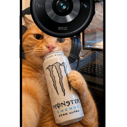 Gamer Cat Energy Realme Narzo 60 Pro Glass Case