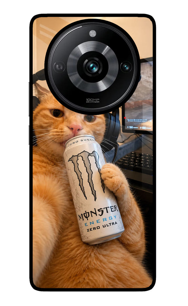 Gamer Cat Energy Realme Narzo 60 Pro Glass Case