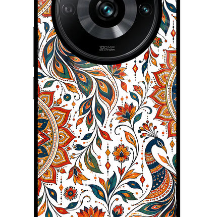 White Mayura Realme Narzo 60 Pro Glass Case