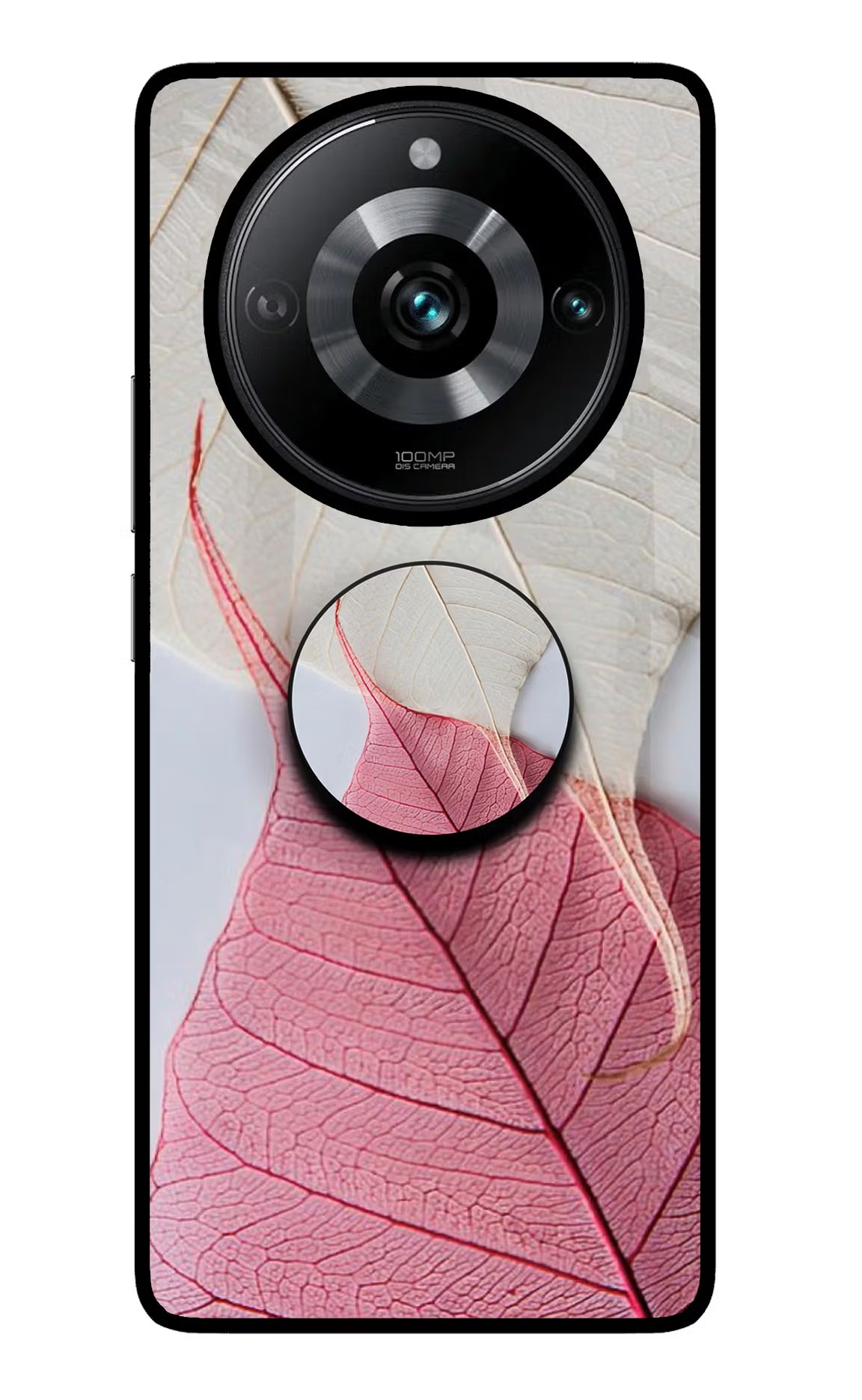 White Pink Leaf Realme Narzo 60 Pro Pop Case by Casekaro