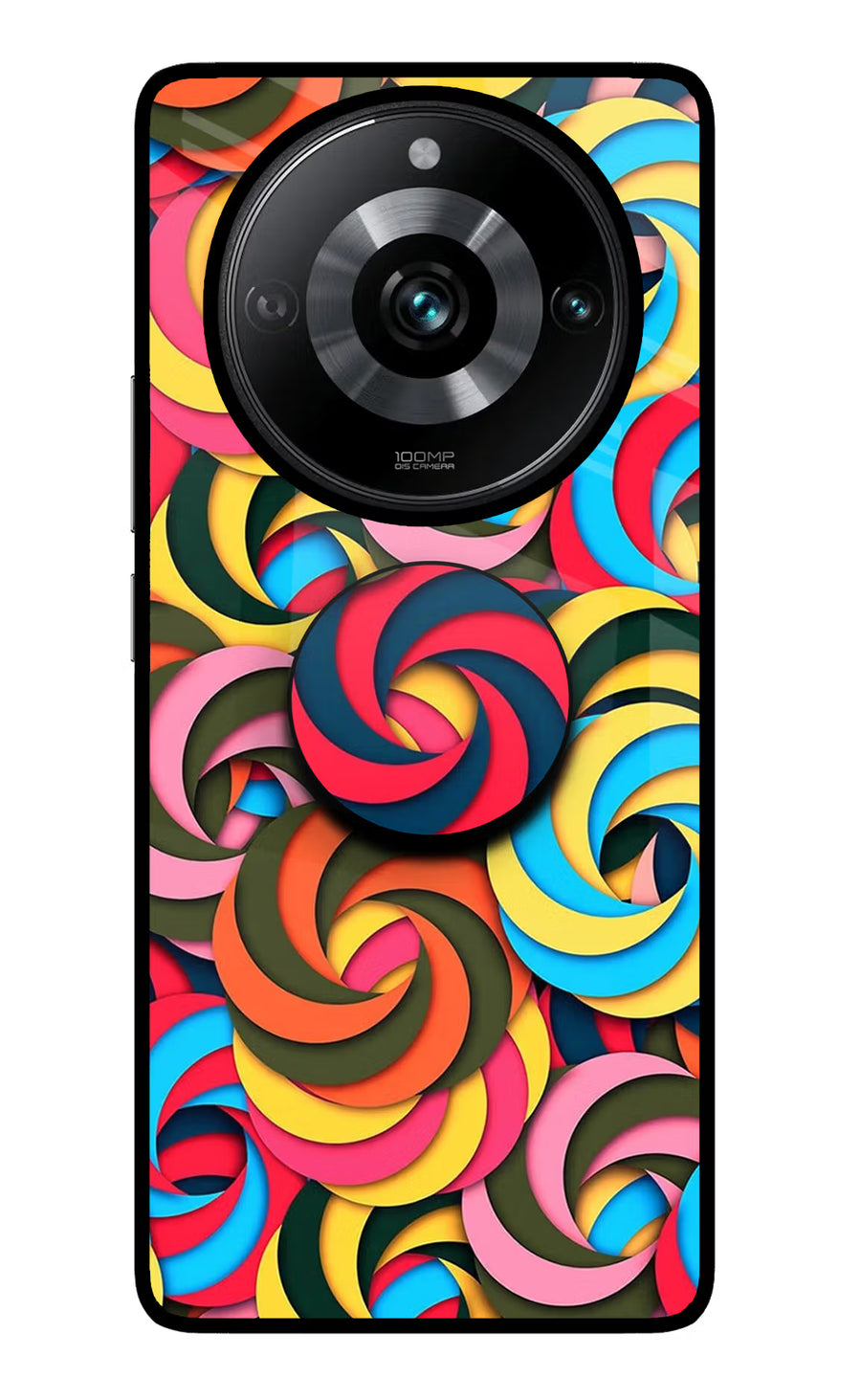 Spiral Pattern Realme Narzo 60 Pro Pop Case, Glass case