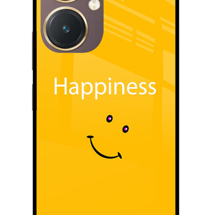 Happiness With Smiley Vivo Y27 Glass Case