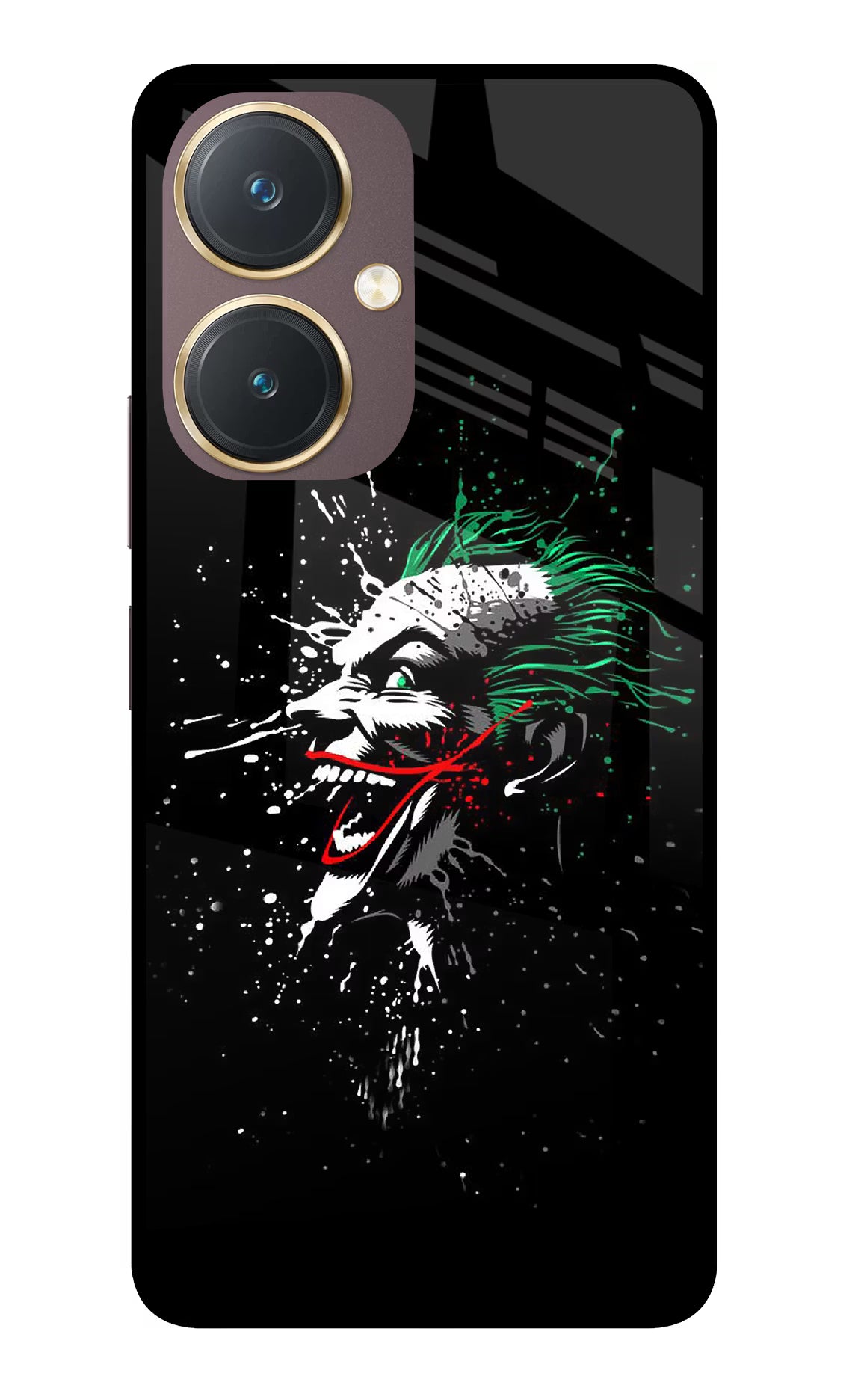 Joker Vivo Y27 Glass Case Back Cover by Casekaro