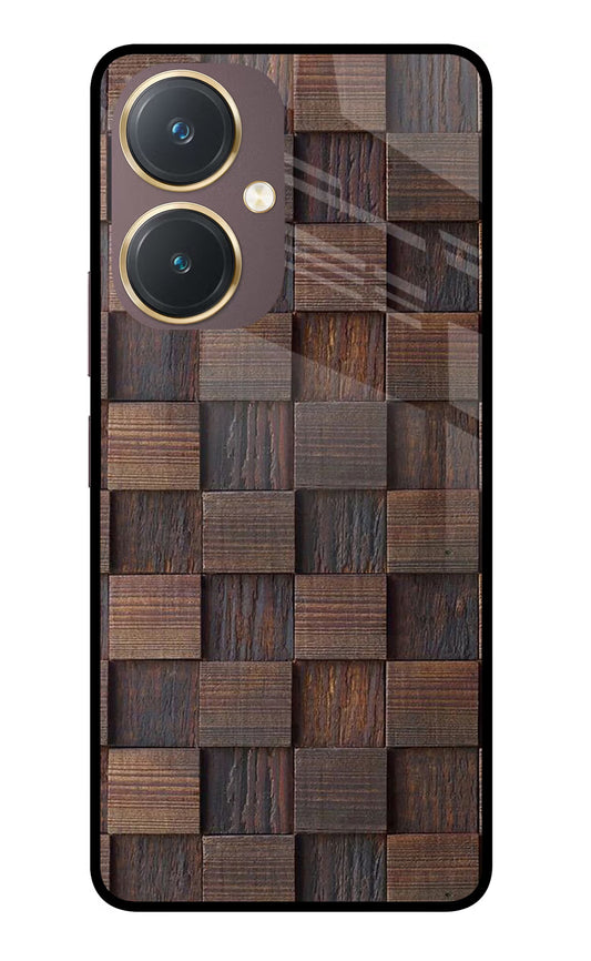 Wooden Cube Design Vivo Y27 Glass Case
